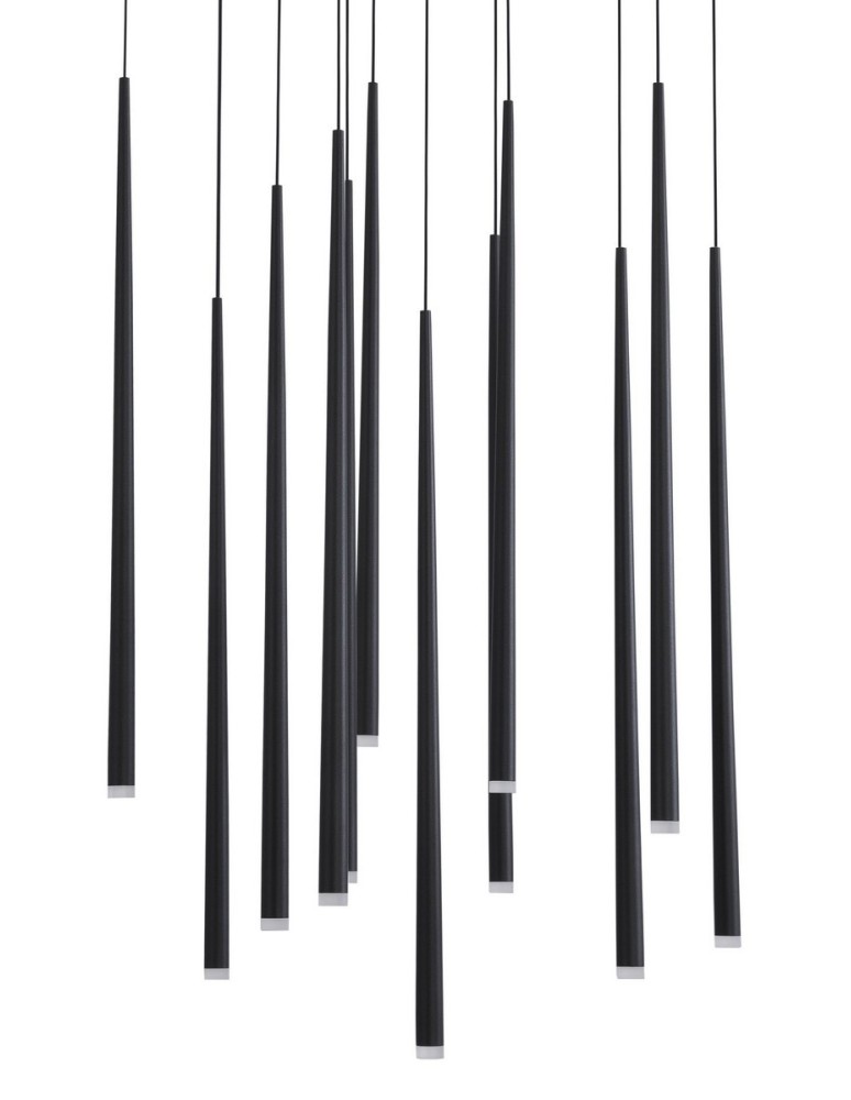 LED pendant lamps - Luces Exclusivas ELCHE Pendant LED 36W 2160lm 3000K matte black LE41622 - product kolory-swiatla.pl 2