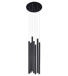 LED pendant lamps - Luces Exclusivas ELJAS LED pendant 7x3W 1260lm 3000K matte black LE41624 - product 1