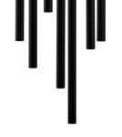 LED pendant lamps - Luces Exclusivas ELJAS LED pendant 7x3W 1260lm 3000K matte black LE41624 - product 3