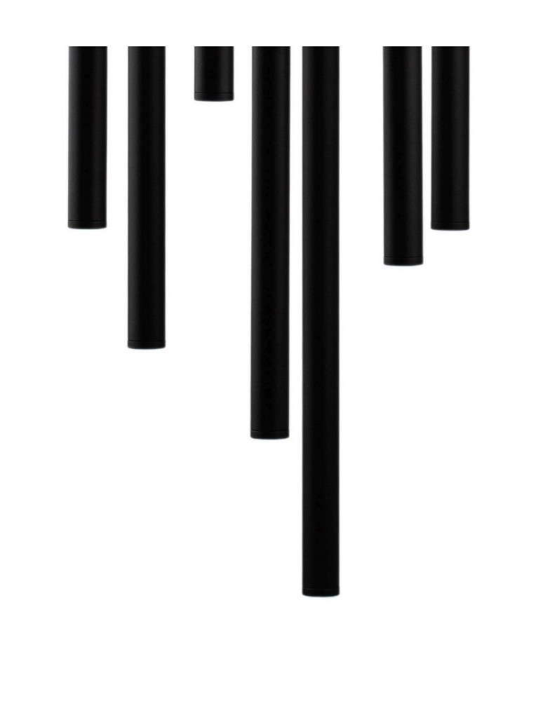 LED pendant lamps - Luces Exclusivas ELJAS LED pendant 7x3W 1260lm 3000K matte black LE41624 - product kolory-swiatla.pl 3