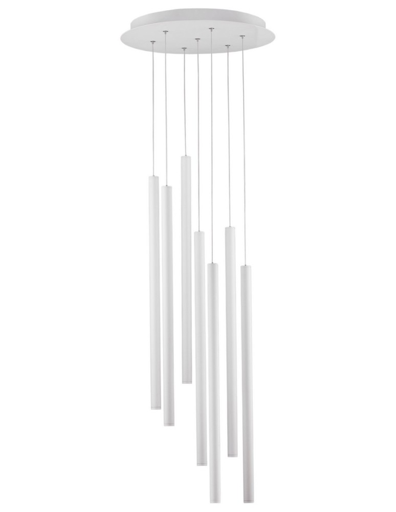 Lampy wiszące LED - Luces Exclusivas ELJAS Wisząca LED 7x3W 1260lm 3000K biały mat LE41626 - produkt kolory-swiatla.pl 2