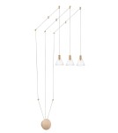 LED pendant lamps - Luces Exclusivas FRIAS Pendant LED 15W 750lm 3000K gold LE41631 - product 1
