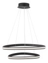 Luces Exclusivas FUNZA Pendant LED 48W 2363lm 3000K Dimmable mat black LE41632