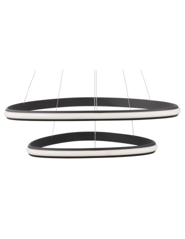 Luces Exclusivas FUNZA Pendant LED 48W 2363lm 3000K Dimmable mat black LE41632 - product 2
