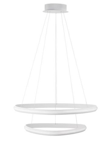 Luces Exclusivas FUNZA Wisząca LED 48W 2363lm 3000K Ściemnialna biały mat LE41633