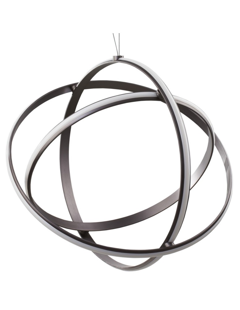 LED pendant lamps - Luces Exclusivas GIJON LED Pendant 63W 3043lm 3000K Dimmable Black/Purple LE41637 - product kolory-swiatla.pl 2