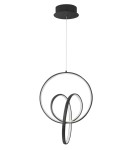 LED pendant lamps - Luces Exclusivas GIRON LED Pendant 43W 1895lm 3000K Dimmable matte black LE41640 - product 1
