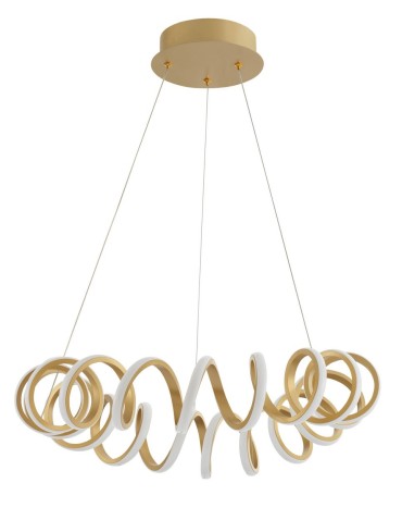 Luces Exclusivas GODOY LED pendant 45W 3375lm 3000K sandblasted gold LE41642