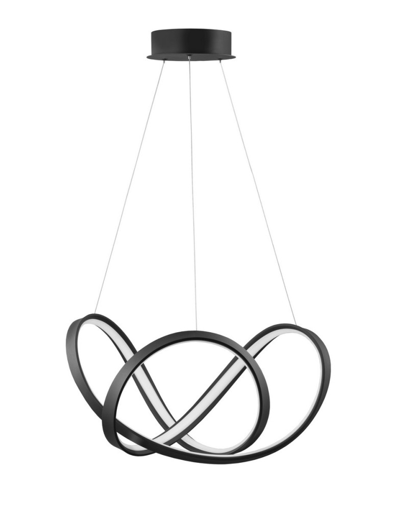 LED pendant lamps - Luces Exclusivas GUIJO Pendant LED 45W 1720lm 3000K Dimmable mat black LE41643 - product kolory-swiatla.pl 1