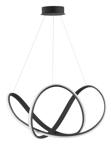 Luces Exclusivas GUIJO Wisząca LED 50W 2158lm 3000K Ściemnialna czarny mat LE41645