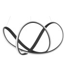 LED pendant lamps - Luces Exclusivas GUIJO LED Pendant 50W 2158lm 3000K Dimmable mat black LE41645 - product 2