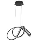 LED pendant lamps - Luces Exclusivas HANGA Pendant LED 60W 4746lm 3000K Dimmable mat black LE41650 - product 1
