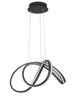 Luces Exclusivas HANGA Pendant LED 60W 4746lm 3000K Dimmable mat black LE41650