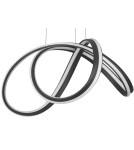 LED pendant lamps - Luces Exclusivas HANGA Pendant LED 60W 4746lm 3000K Dimmable mat black LE41650 - product 2