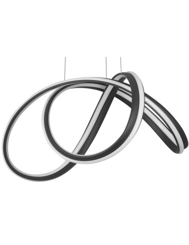 Luces Exclusivas HANGA Wisząca LED 60W 4746lm 3000K Ściemnialna czarny mat LE41650 - produkt 2