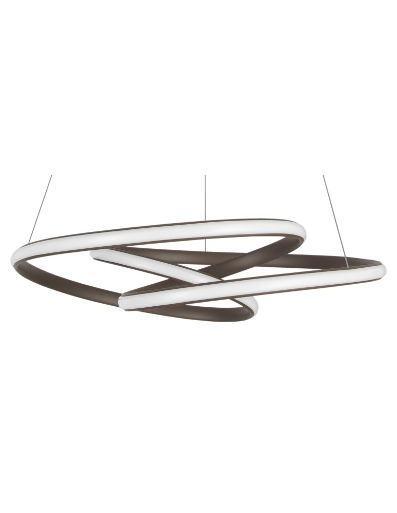 LED pendant lamps - Luces Exclusivas IBIZA LED Pendant 43W 3013lm 3000K Dimmable Brushed Bronze LE41654 - product kolory-swiatla.pl 2
