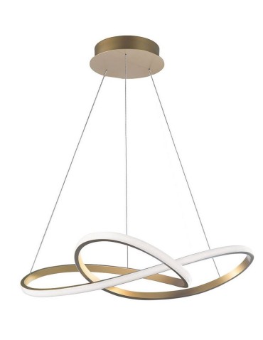Luces Exclusivas JEREZ Pendant LED 53W 4081lm 3000K brushed gold LE41656