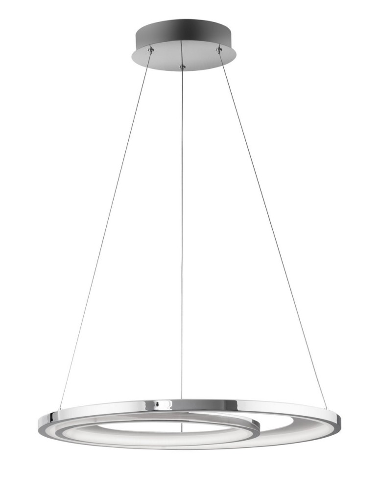 LED pendant lamps - Luces Exclusivas LINEA Pendant LED 47W 2280lm 3000K Dimmable chrome LE41666 - product kolory-swiatla.pl 1
