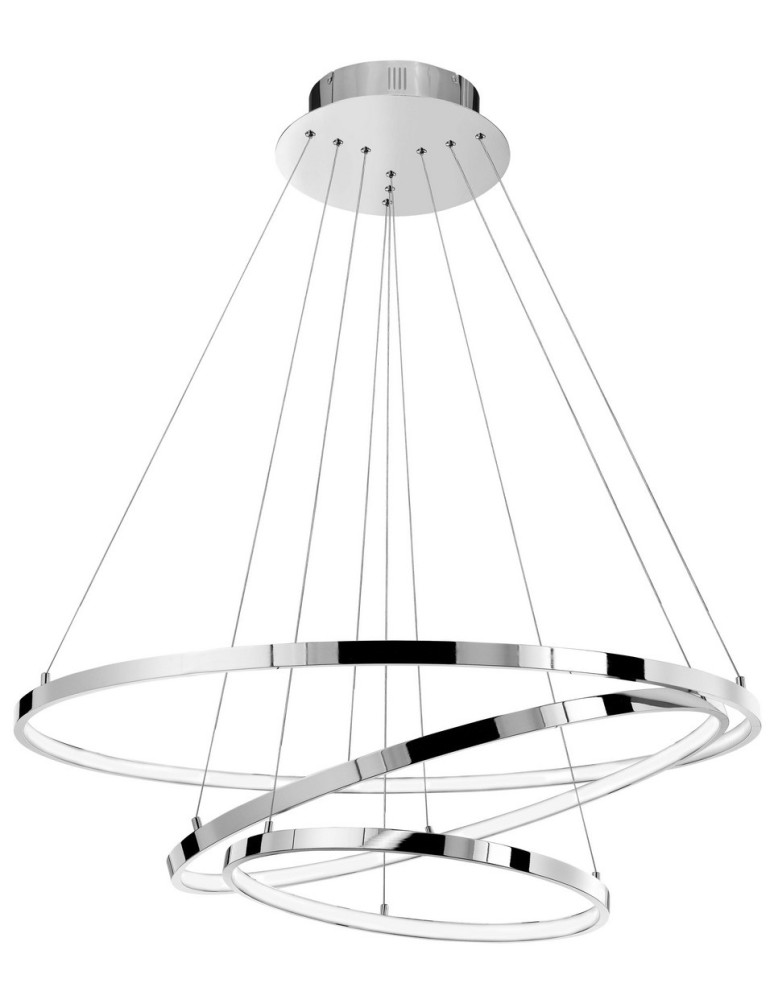 LED pendant lamps - Luces Exclusivas LOBOS Pendant LED 135W 8100lm 3000K chrome LE41669 - product kolory-swiatla.pl 1
