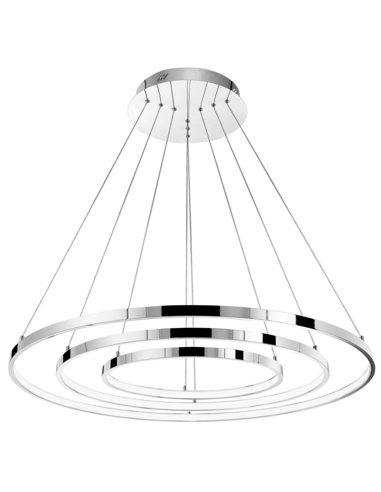 LED pendant lamps - Luces Exclusivas LOBOS LED Pendant 145W 8100lm 3000K Dimmable Chrome LE41671 - product kolory-swiatla.pl 1