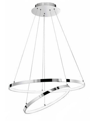 Luces Exclusivas LOBOS Wisząca LED 85W 4500lm 3000K Ściemnialna chrom LE41672