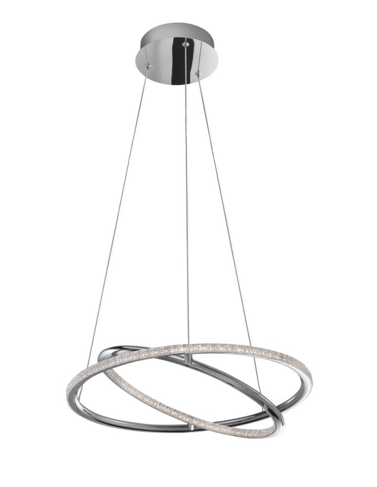 LED pendant lamps - Luces Exclusivas MIAMI LED Pendant 29W 2010lm 3000K chrome LE41684 - product kolory-swiatla.pl 1