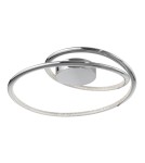 Modern ceiling lamps - Luces Exclusivas MIJAS LED Ceiling 27W 1890lm 3000K chrome LE41687 - product 1