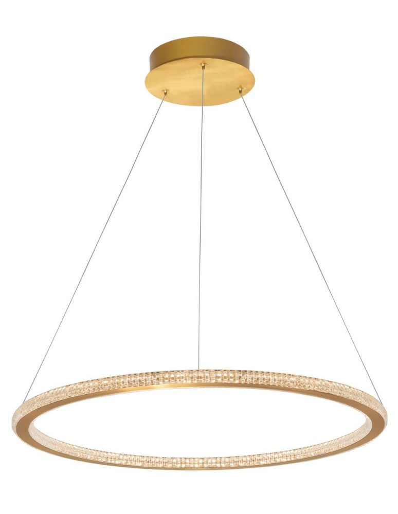 LED pendant lamps - Luces Exclusivas MONTE LED Pendant 48W 3264lm 3000K Dimmable Gold LE41695. - product kolory-swiatla.pl 1