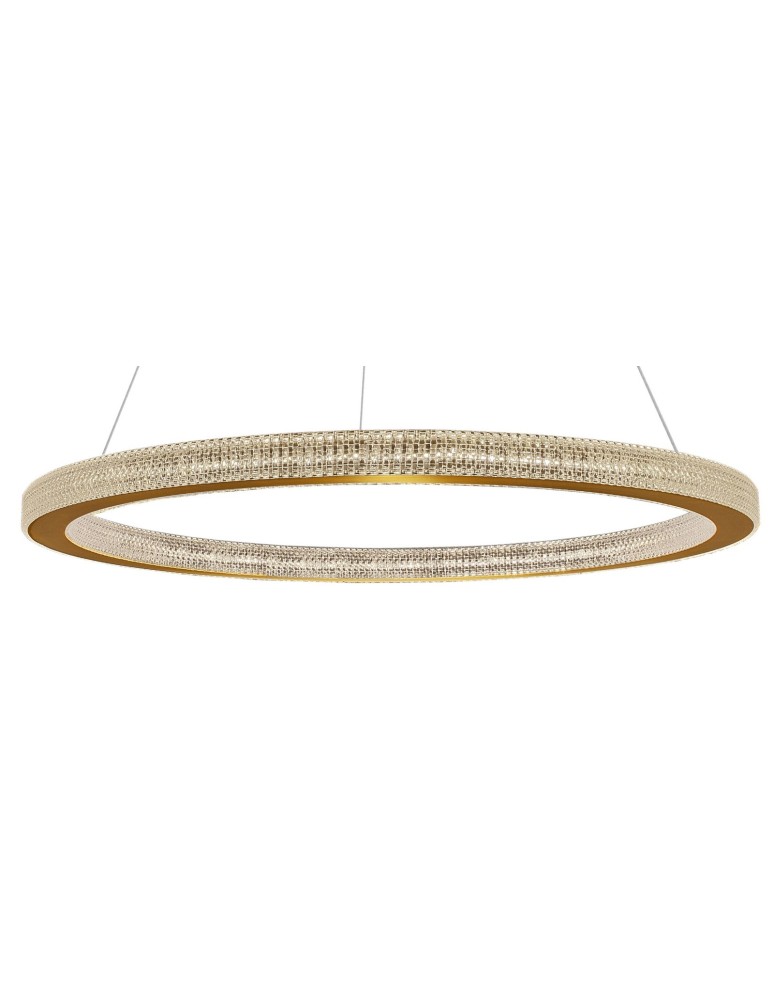 LED pendant lamps - Luces Exclusivas MONTT LED Pendant 80W 4452lm 3000K Dimmable antique brass LE41696 - product kolory-swiatla.pl 2