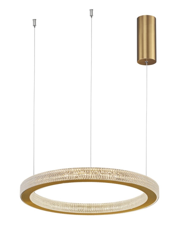 LED pendant lamps - Luces Exclusivas MONTT LED pendant 40W 2139lm 3000K dimmable antique brass LE41697 - product kolory-swiatla.pl 1