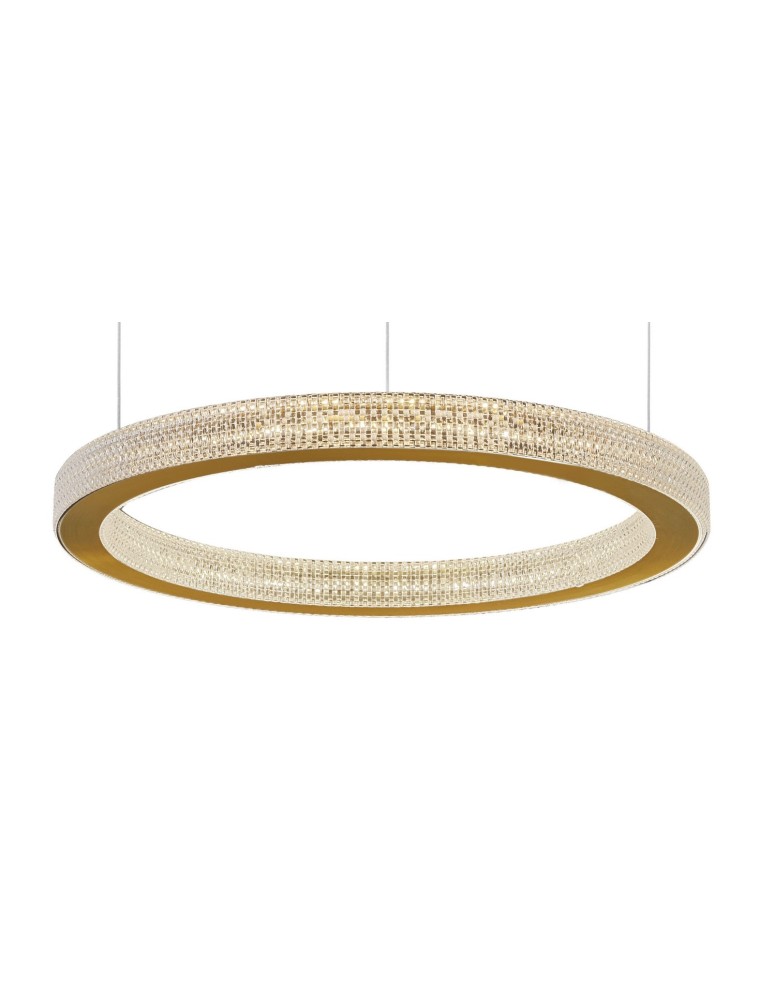 LED pendant lamps - Luces Exclusivas MONTT LED pendant 40W 2139lm 3000K dimmable antique brass LE41697 - product kolory-swiatla.pl 2