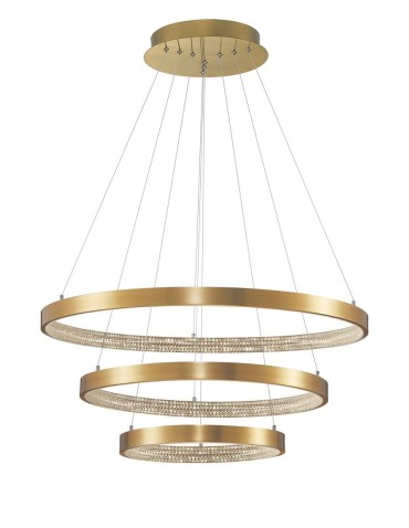 Luces Exclusivas MORON LED Pendant 112W 4731lm 3000K Dimmable antique brass LE41699
