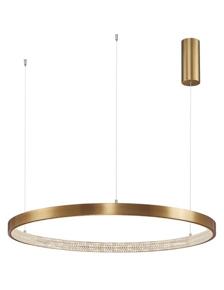 Pendant lamps circles - Luces Exclusivas MORON LED Pendant 50W 2727lm 3000K Dimmable antique brass LE41703 - product kolory-swiatla.pl 1