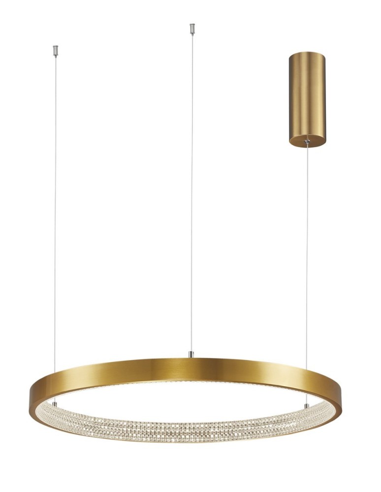 LED pendant lamps - Luces Exclusivas MORON Pendant LED 37W 2264lm 3000K Dimmable antique brass LE41705 - product kolory-swiatla.pl 1