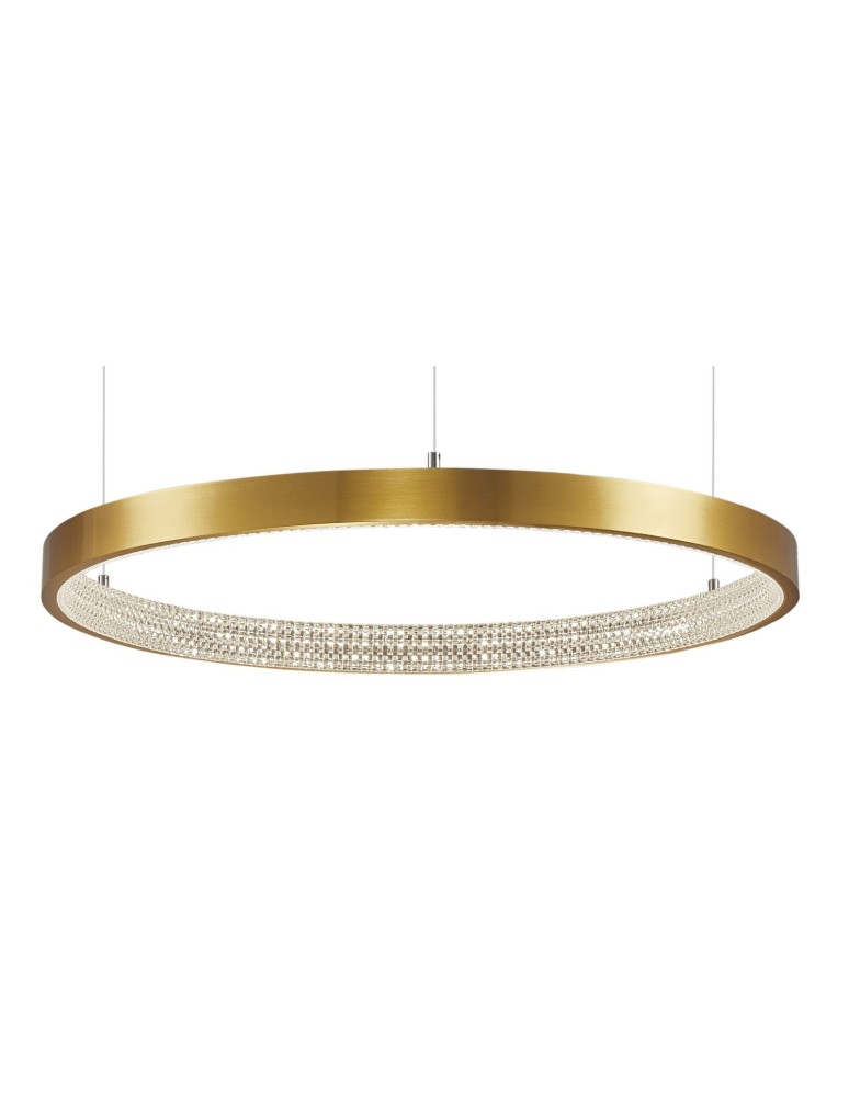 LED pendant lamps - Luces Exclusivas MORON Pendant LED 37W 2264lm 3000K Dimmable antique brass LE41705 - product kolory-swiatla.pl 2