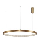 Pendant lamps circles - Luces Exclusivas MORON LED pendant 60W 4030lm 3000K dimmable antique brass LE41706 - product 1