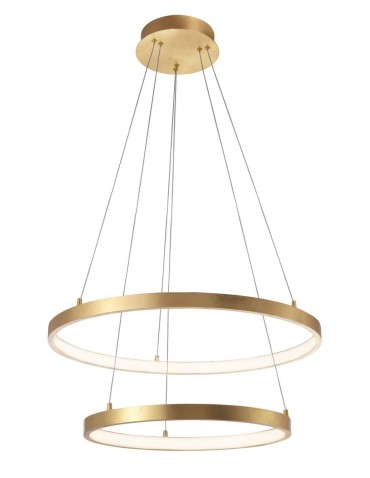 Luces Exclusivas NUEVE LED pendant 65W 4650lm 3000K gold LE41707.