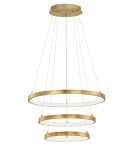 LED pendant lamps - Luces Exclusivas NUEVE LED Pendant 83W 4980lm 3000K Dimmable Gold (non-uniform structure) LE41709 - product 1