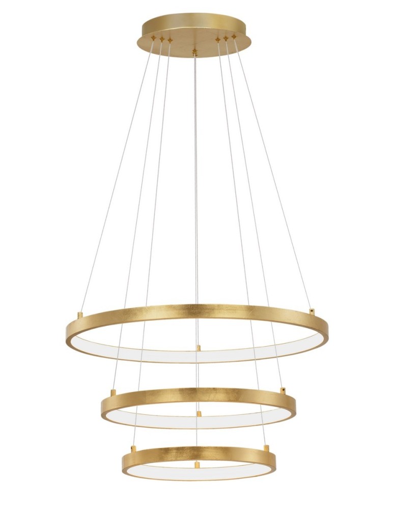 LED pendant lamps - Luces Exclusivas NUEVE LED Pendant 83W 4980lm 3000K Dimmable Gold (non-uniform structure) LE41709 - product kolory-swiatla.pl 1
