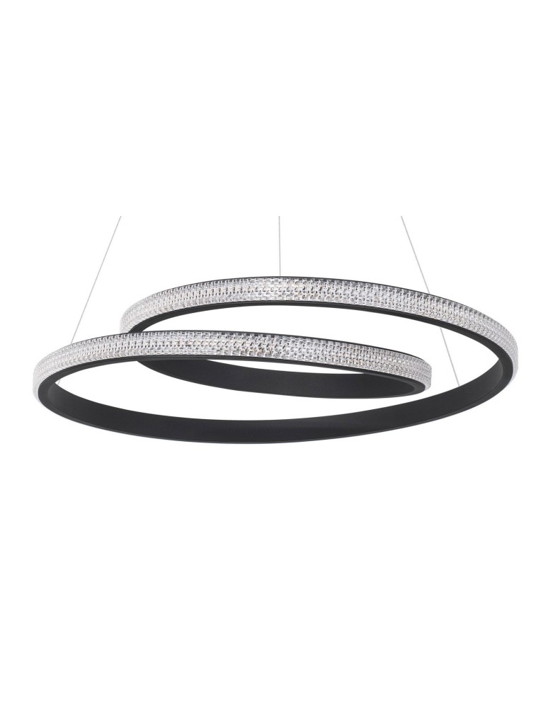 LED pendant lamps - Luces Exclusivas OBERA LED Pendant 25W 1900lm 3000K Dimmable Black LE41713 - product kolory-swiatla.pl 2