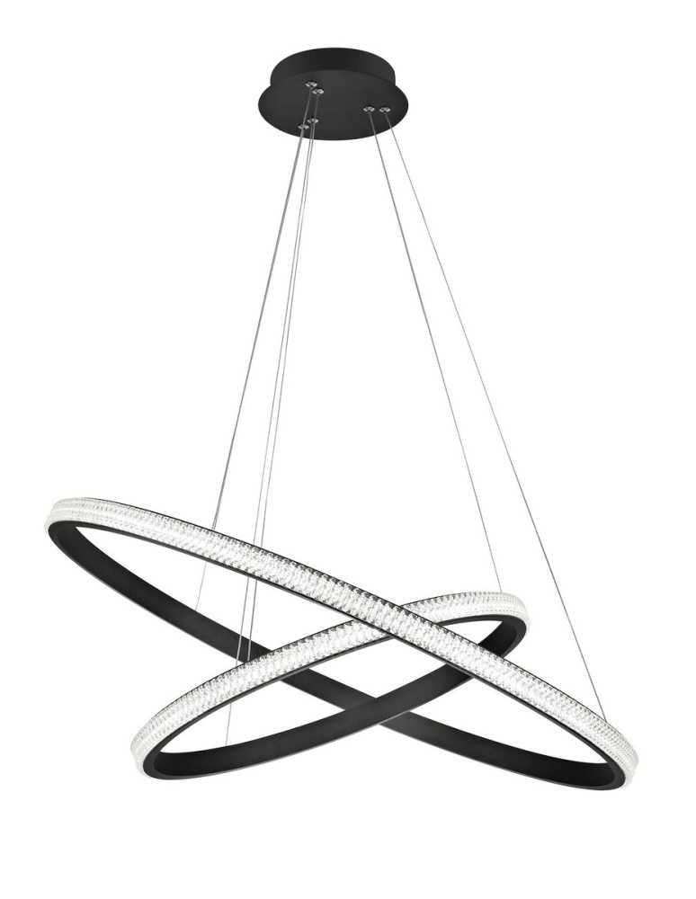 LED pendant lamps - Luces Exclusivas OCANA Pendant LED 45W 2737lm 3000K Dimmable mat black LE41715 - product kolory-swiatla.pl 1