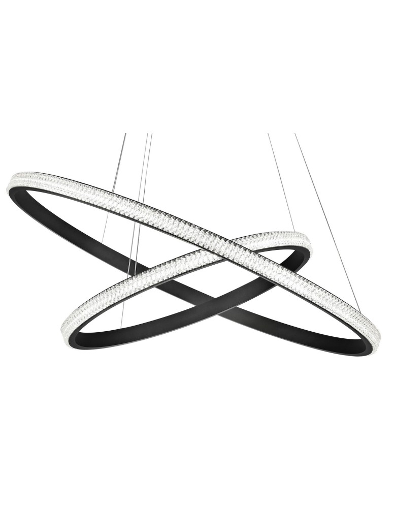 LED pendant lamps - Luces Exclusivas OCANA Pendant LED 45W 2737lm 3000K Dimmable mat black LE41715 - product kolory-swiatla.pl 2