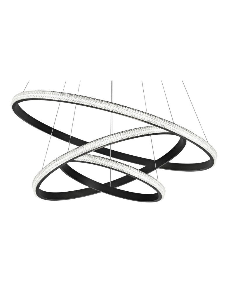 LED pendant lamps - Luces Exclusivas OCANA Pendant LED 62W 3586lm 3000K Dimmable mat black LE41716 - product kolory-swiatla.pl 2