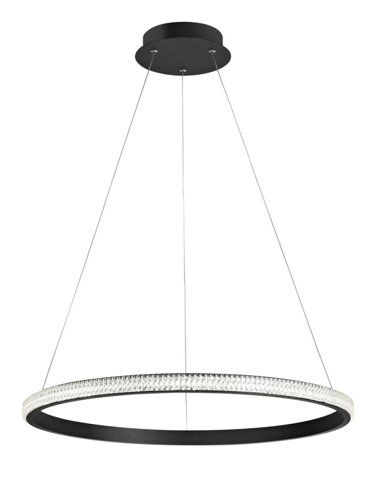 LED pendant lamps - Luces Exclusivas OCANA Pendant LED 29W 1684lm 3000K Dimmable mat black LE41717. - product kolory-swiatla.pl 1