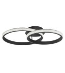 Modern ceiling lamps - Luces Exclusivas OCANA LED ceiling light 28W 1681lm 3000K matte black LE41718 - product 1