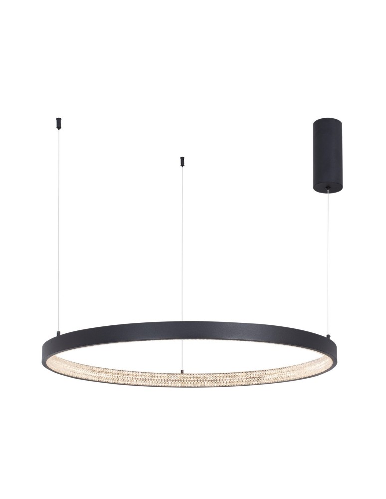 Pendant lamps circles - Luces Exclusivas MORON LED Pendant 50W 2727lm 3000K Dimmable Black LE41724 - product kolory-swiatla.pl 1