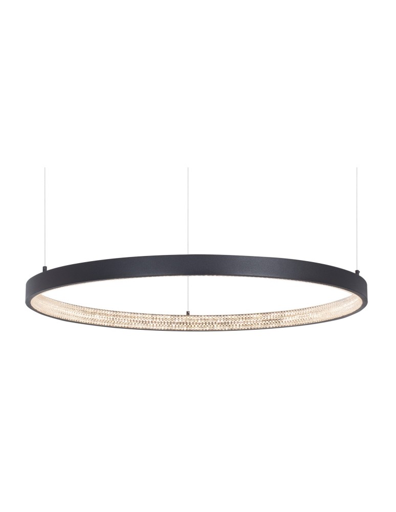 Pendant lamps circles - Luces Exclusivas MORON LED Pendant 50W 2727lm 3000K Dimmable Black LE41724 - product kolory-swiatla.pl 2