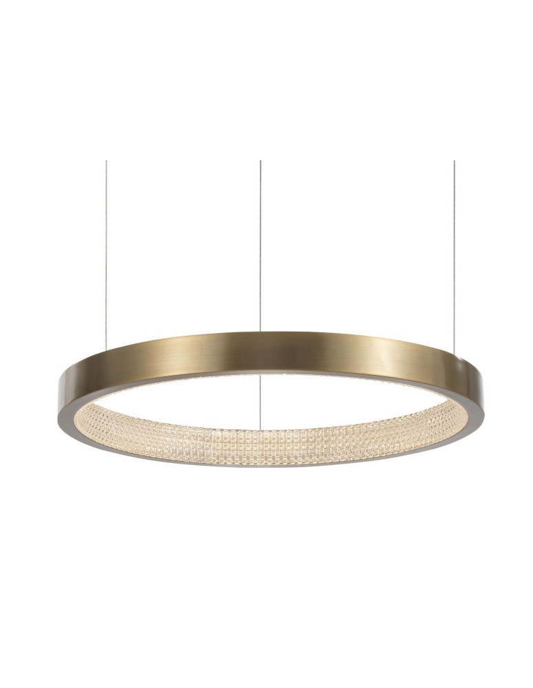 LED pendant lamps - Luces Exclusivas ORITO LED pendant 18W 1020lm 3000K antique brass LE41725 - product kolory-swiatla.pl 2