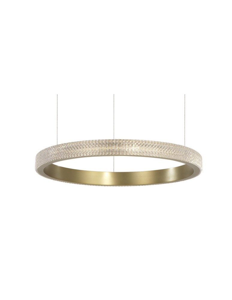 LED pendant lamps - Luces Exclusivas PAINE Pendant LED 23W 1265lm 3000K antique brass LE41729 - product kolory-swiatla.pl 2
