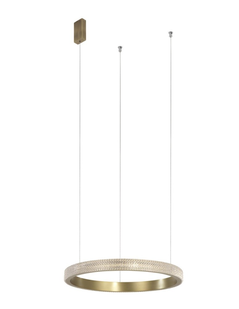 LED pendant lamps - Luces Exclusivas PAINE LED pendant 18W 1020lm 3000K antique brass LE41731 - product kolory-swiatla.pl 1